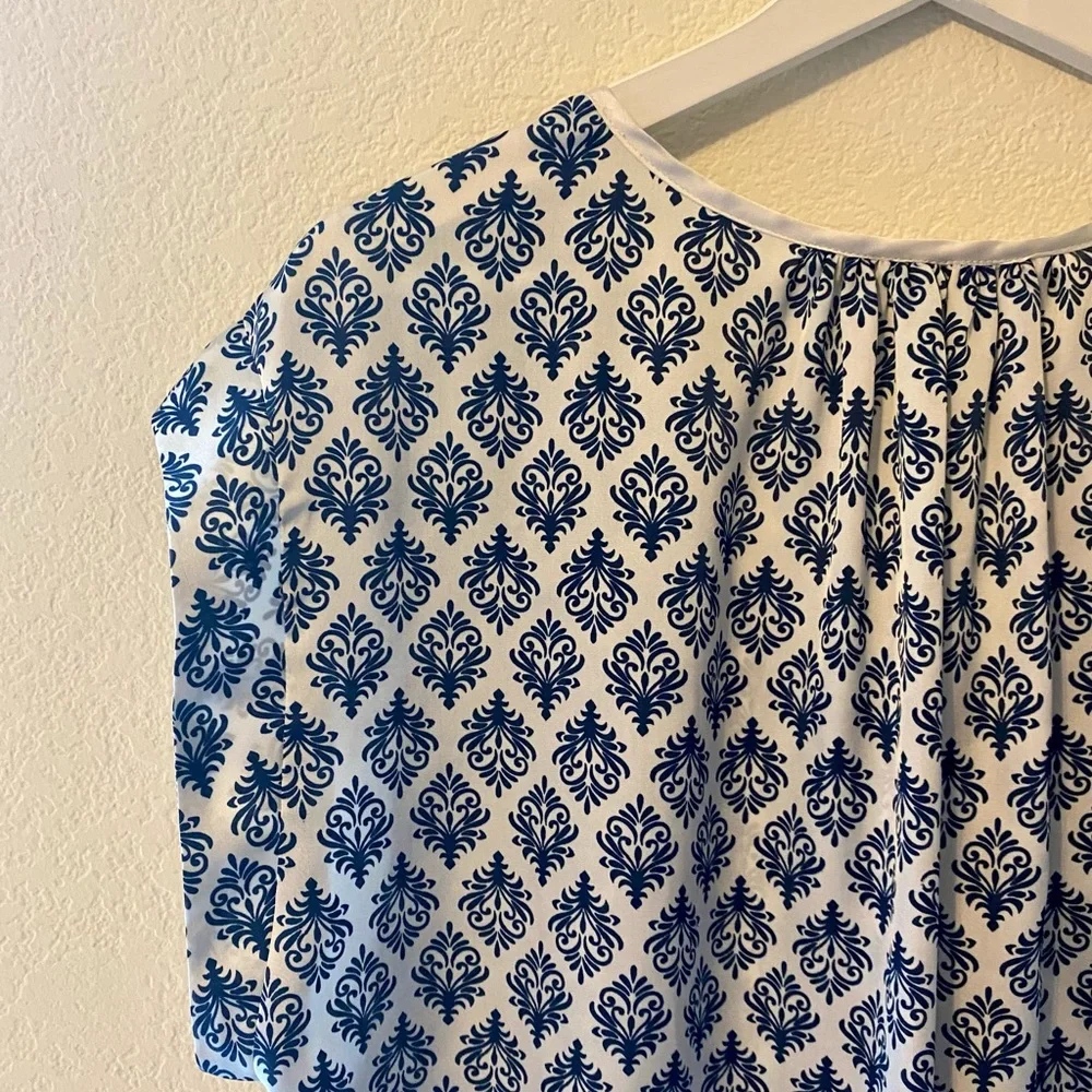 DANIEL RAINN Printed T-shirt Blouse Moroccan Print - Picture 8 of 14